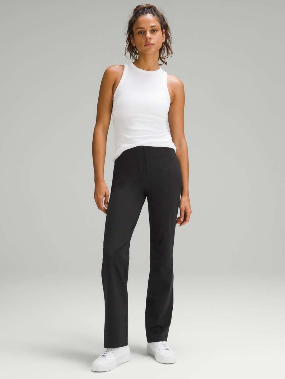 Lululemon Black Smooth Fit Pull On Pant High Rise Size 6